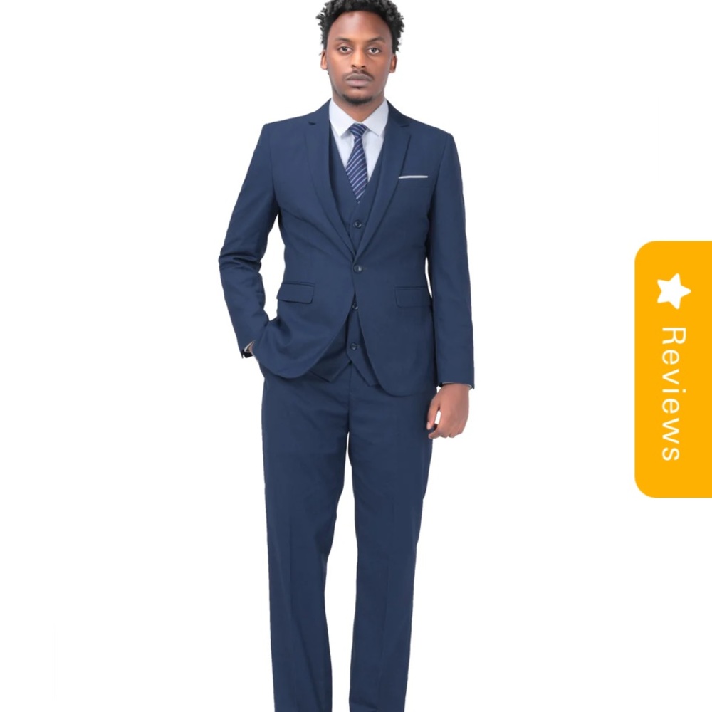 NWT Cloudstyle navy business blazer slim fit size small